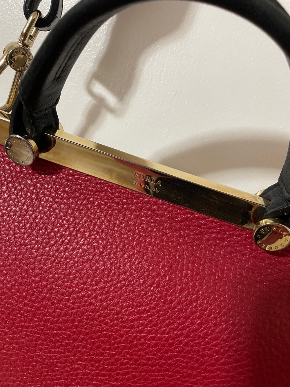 Furla Cortina Leather Multicolour Bag - Picture 2 of 8